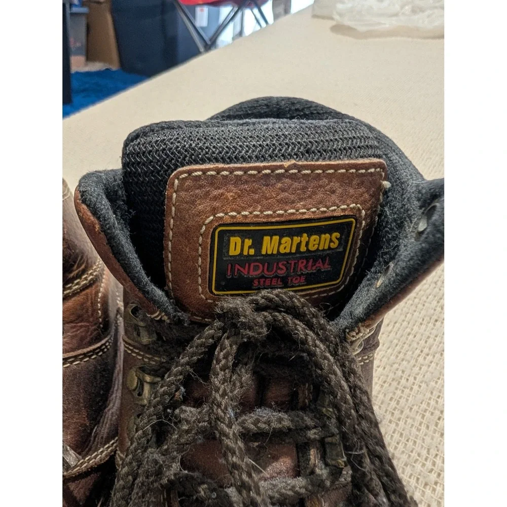Dr. Martens Ironbridge Industrial Steel Toe Brown Leather Work Boots Mens 9 UK 8